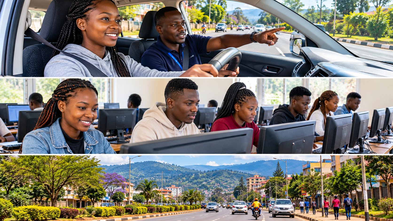 Driving and computer training